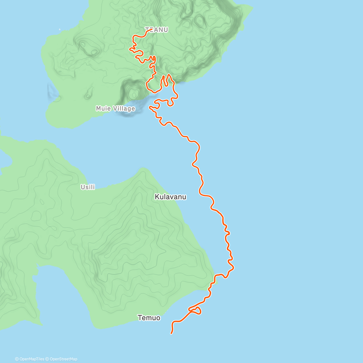 Map of the activity, Zwift - Jurassic Coast in Watopia