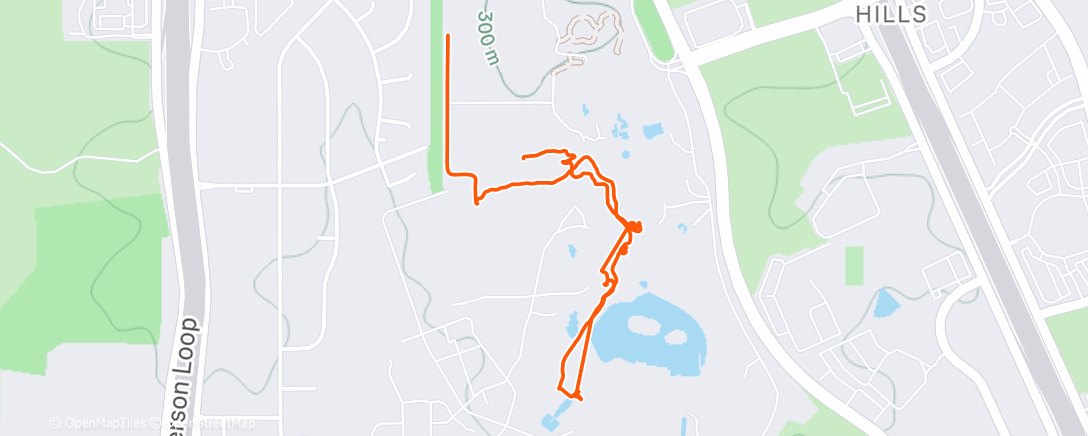 Map of the activity, Afternoon Walk