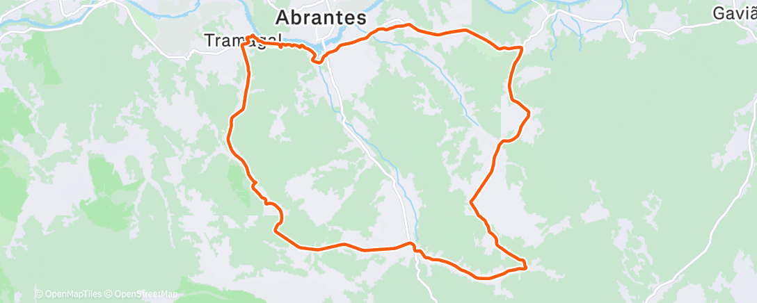 Map of the activity, Morning Ride
