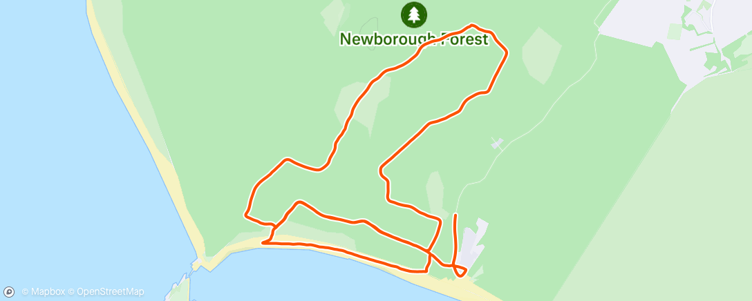 Map of the activity, Lunch Run