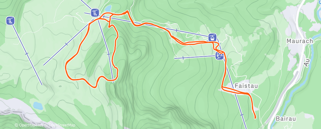 Map of the activity, Skitour am Morgen