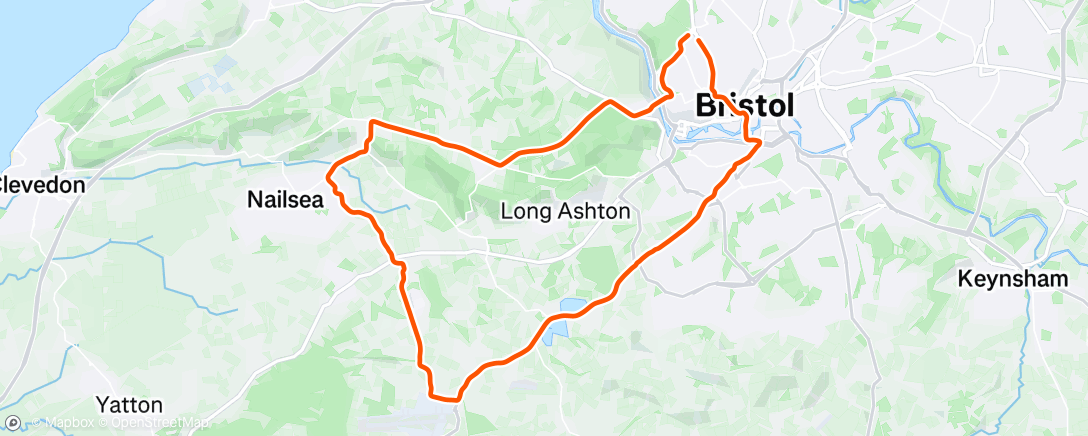 Map of the activity, Afternoon Ride