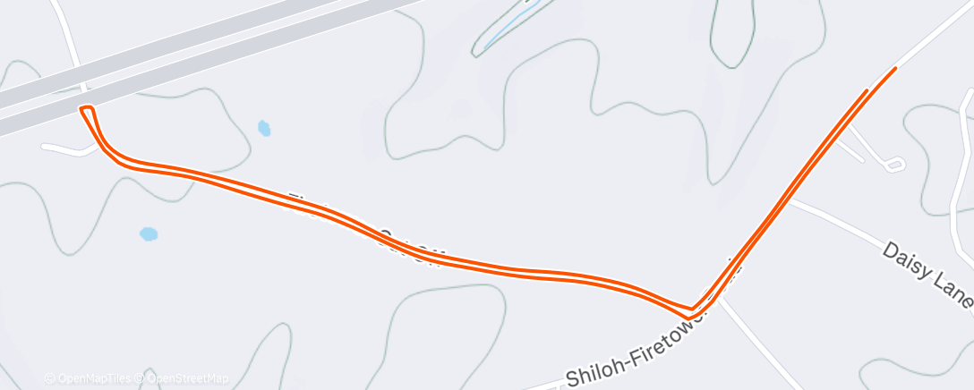 Map of the activity, Morning Run