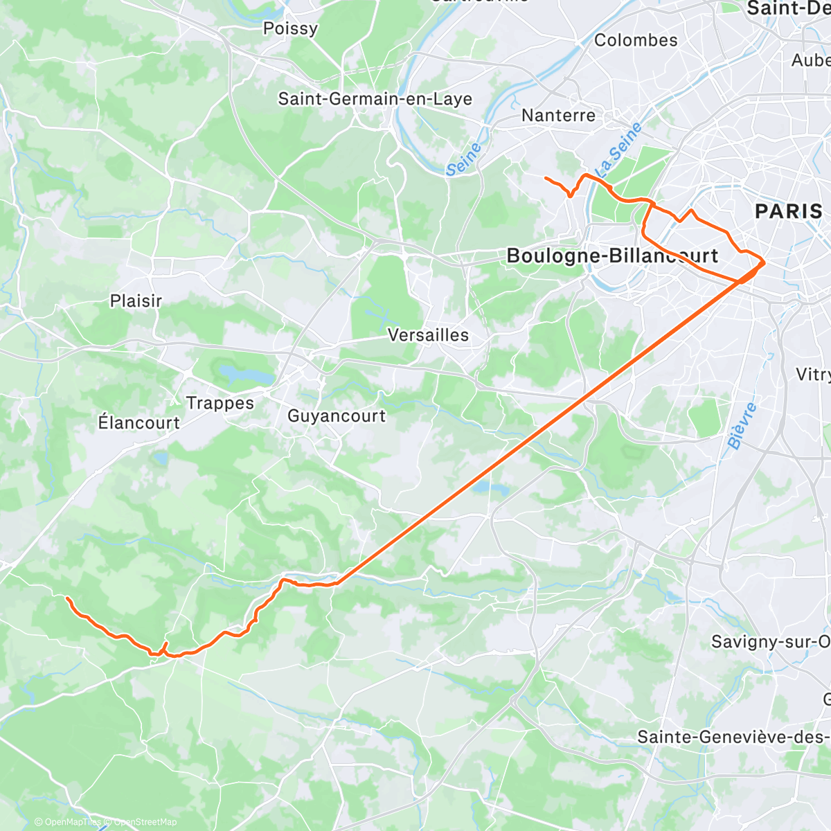 Map of the activity, Photos de vélos