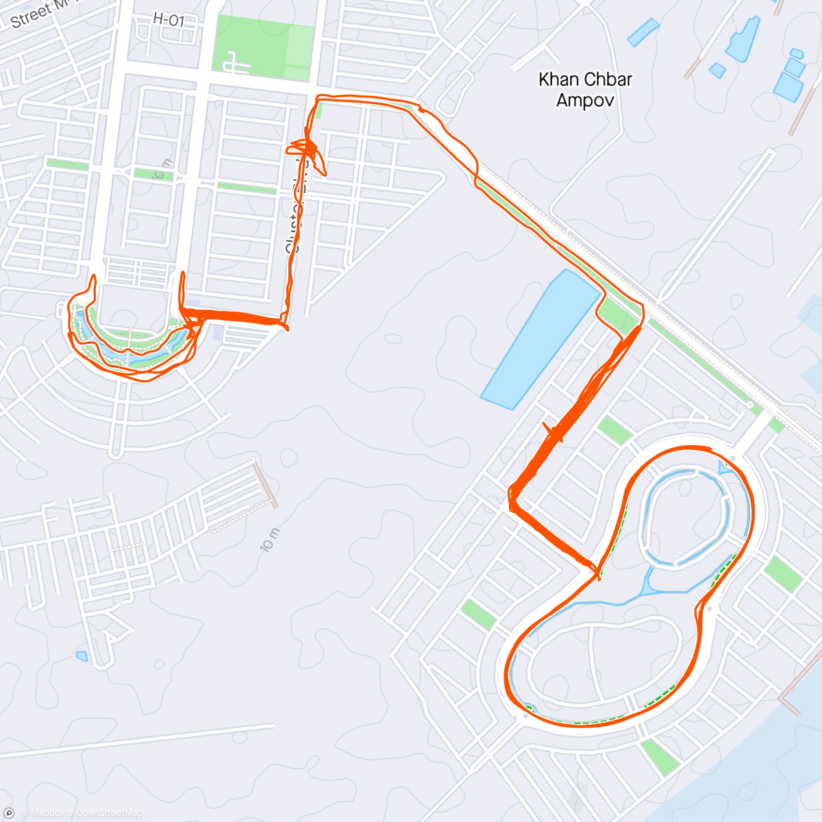 Map of the activity, TSC London Marathon 2024