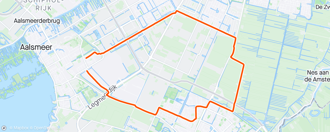 アクティビティ「Middagloop」の地図