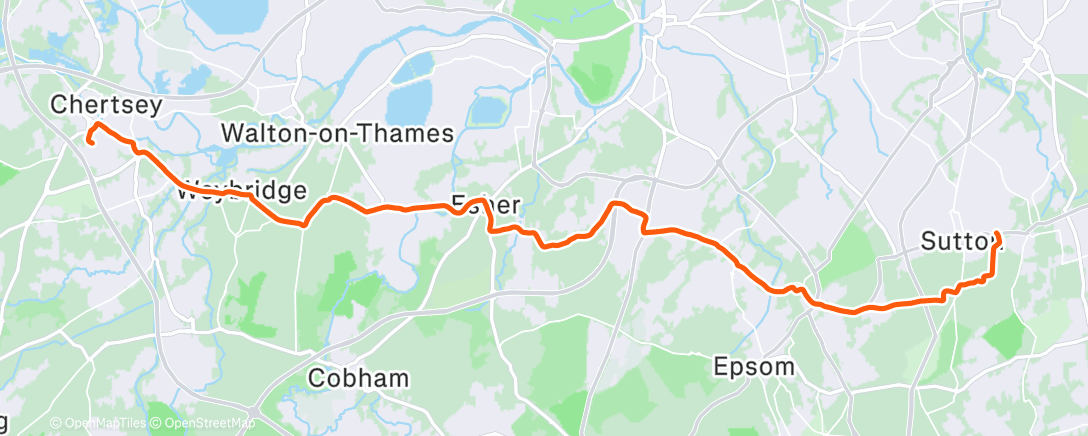 Map of the activity, Morning Ride