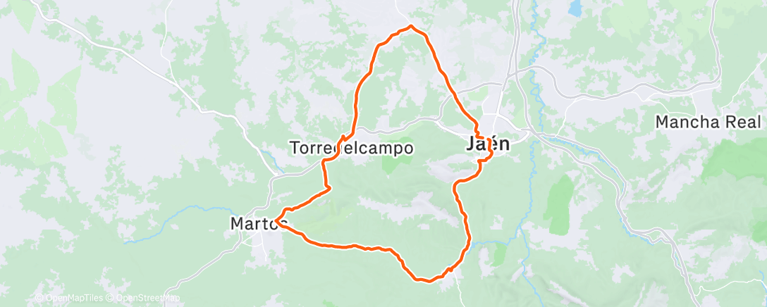 Map of the activity, Morning Ride