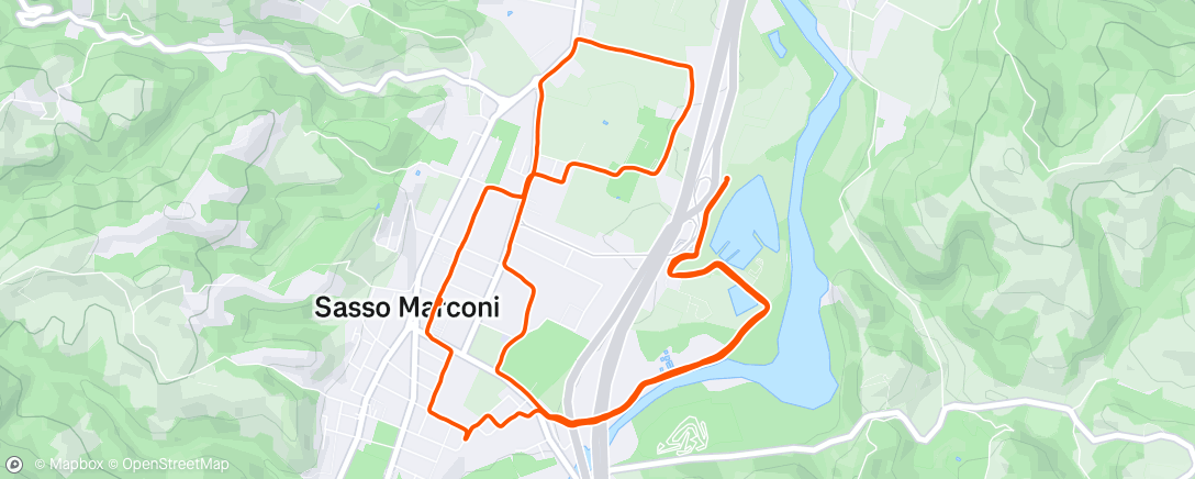 Map of the activity, Morning Run