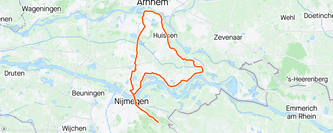 Map of the activity, Rondje dijken.