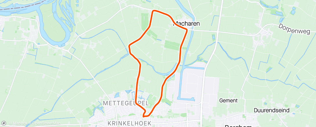 Map of the activity, Herstelloopje met maikel