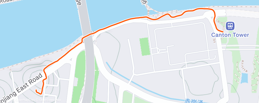 Map of the activity, Afternoon Walk