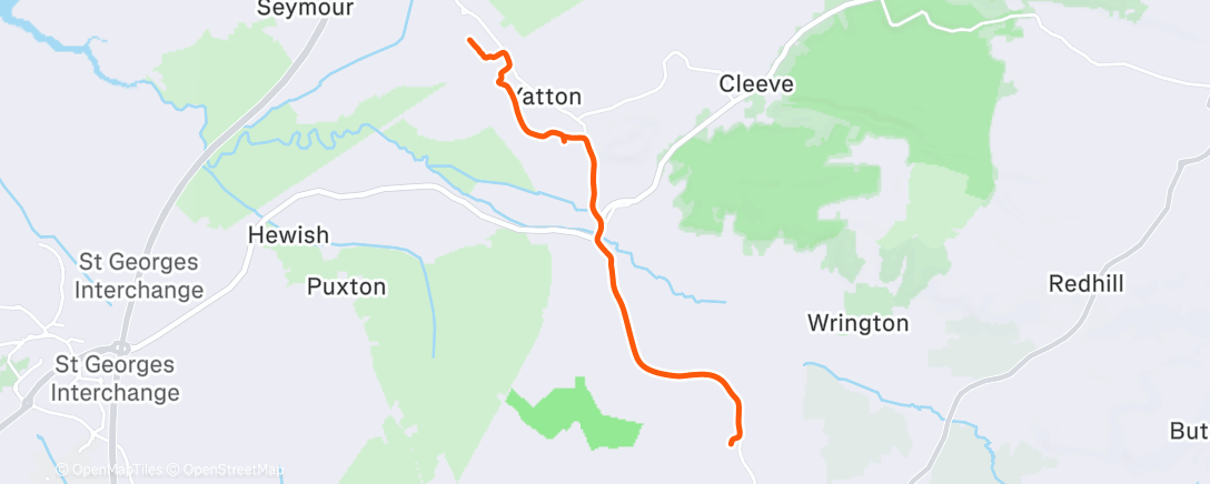 Map of the activity, Afternoon Ride