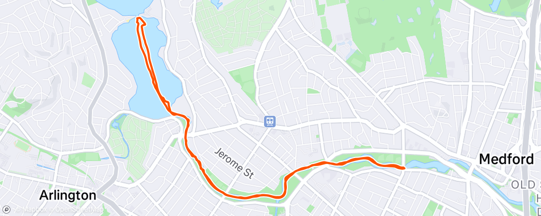 Map of the activity, Afternoon Kayaking