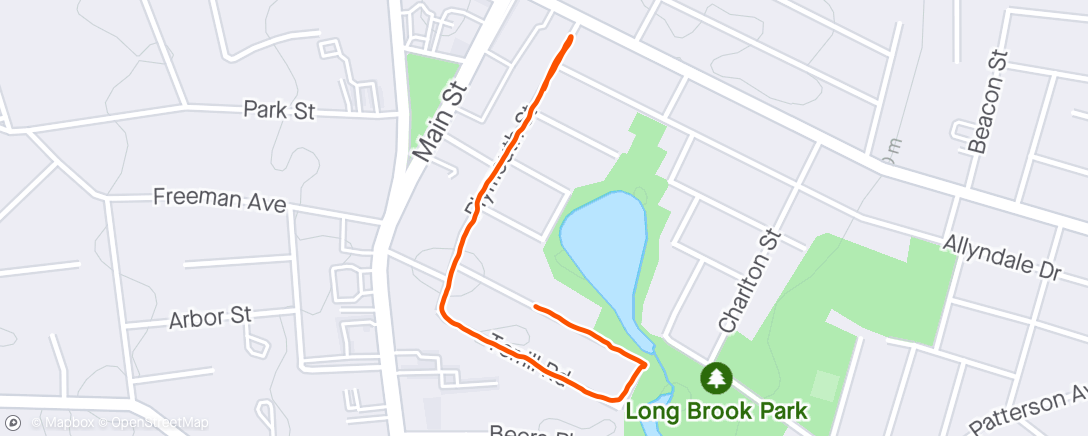 Map of the activity, Morning Walk