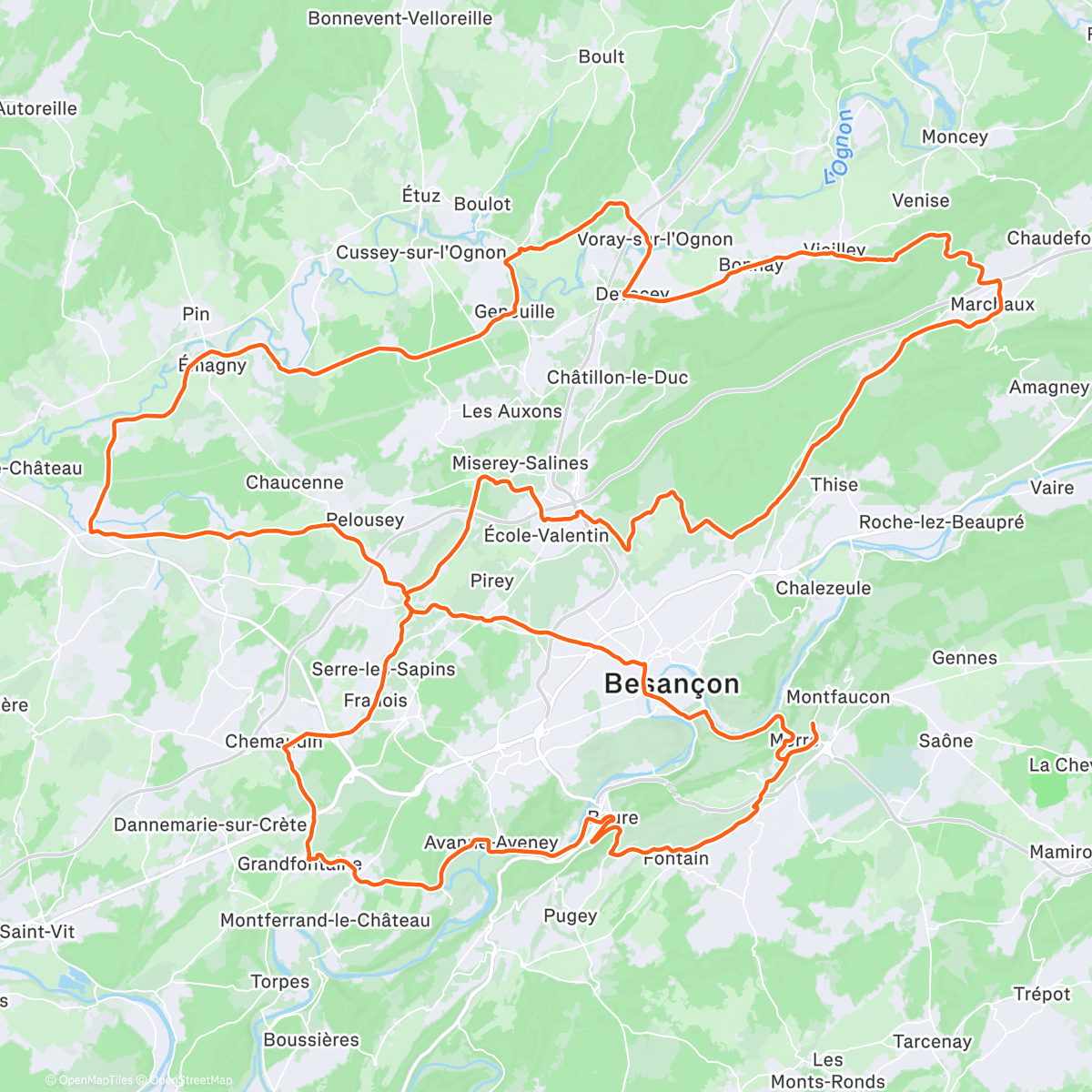Map of the activity, Endurance et papotage 👯‍♀️