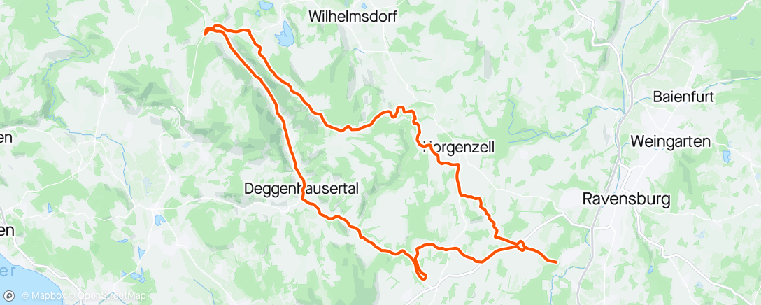 Map of the activity, Für n müden Freitag gings