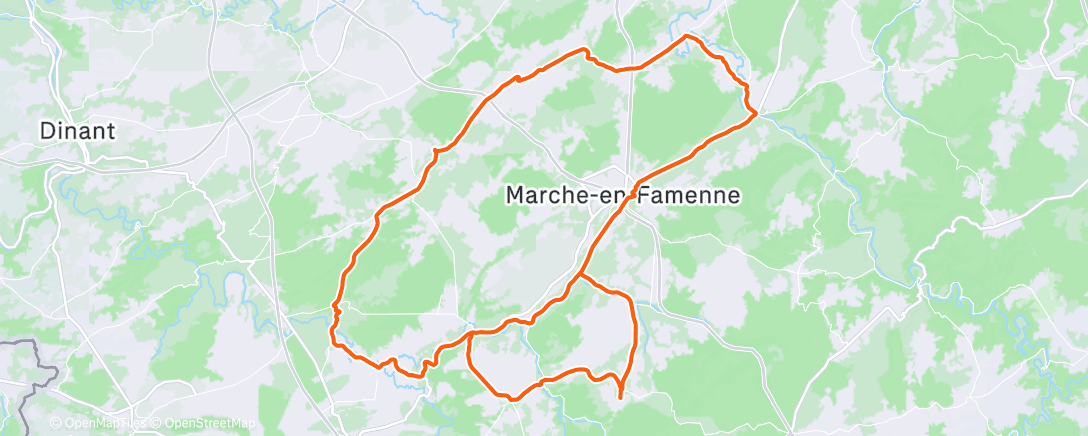 Map of the activity, Morning Ride