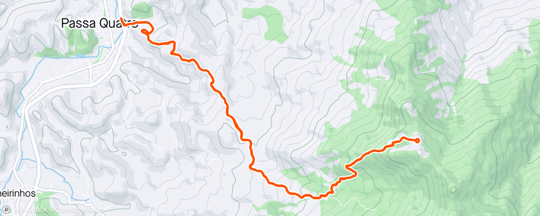 Mappa dell'attività Trail run matinal