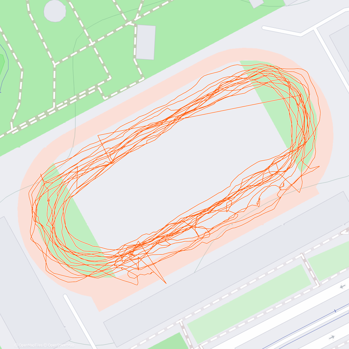 Map of the activity, 2025-01-08 Ice Skating