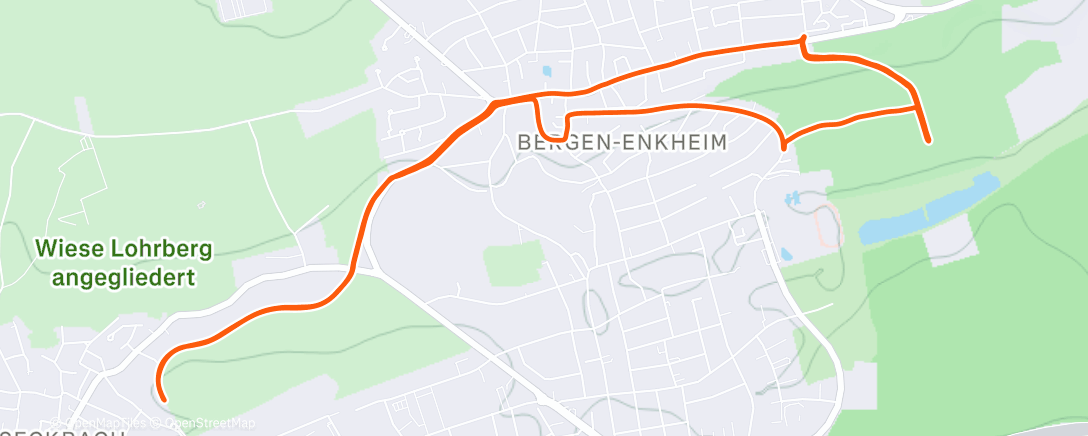 Карта физической активности (Gravel-Fahrt zur Mittagszeit)