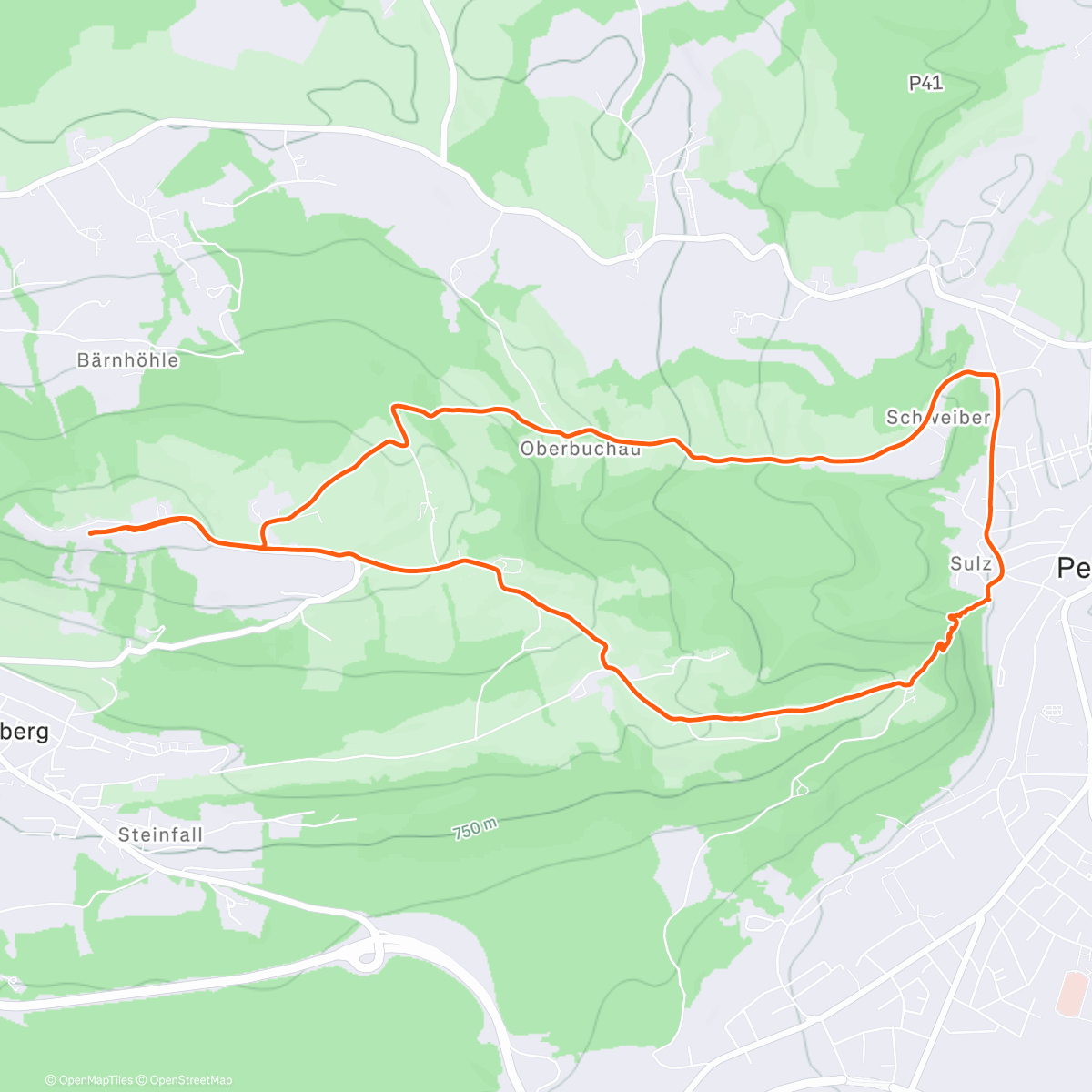 Map of the activity, snow shorty with Markus