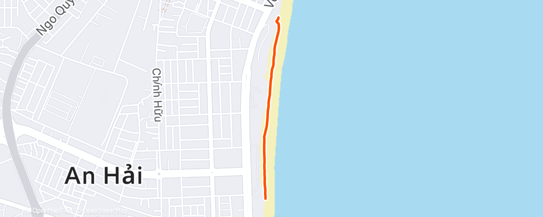 Map of the activity, Morning Run part.2