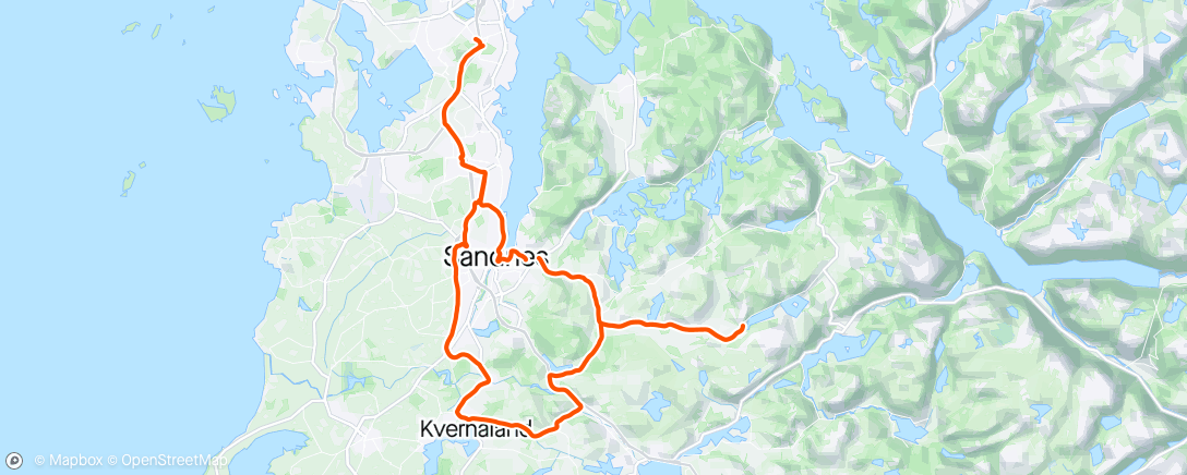 Map of the activity, 17/04/2024 Sandnes, Åsen, Orstad, Søredalen, Sviland