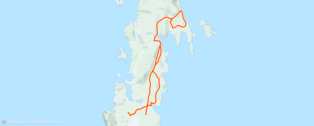 Map of the activity, Made sure I went out in the coldest and wettest bit of the day  Ride