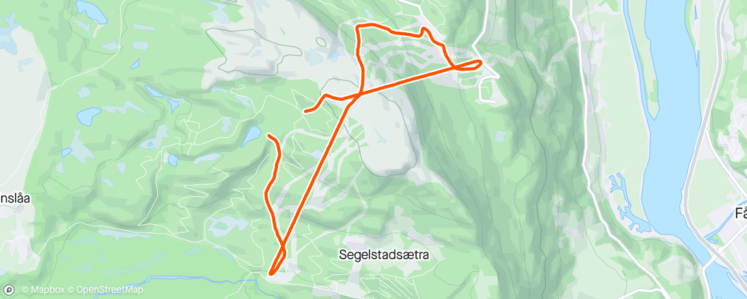 Map of the activity, Siste åpningsdag på Kvitfjell