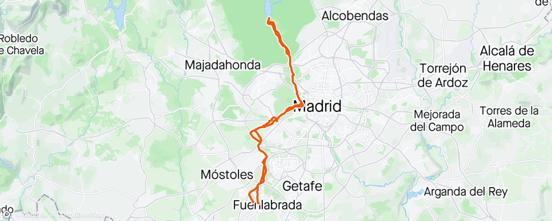 Map of the activity, El Pardo