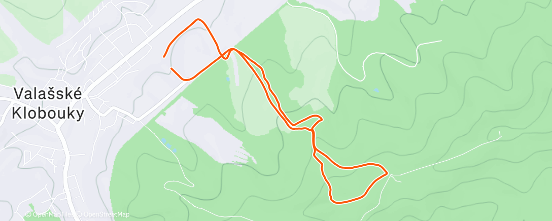 Map of the activity, Královec 82