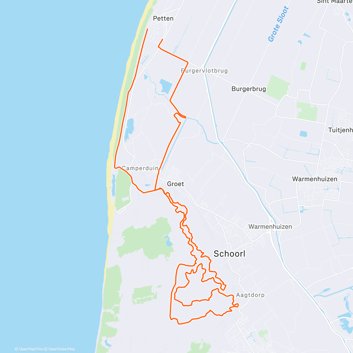 Map of the activity, Mega morning