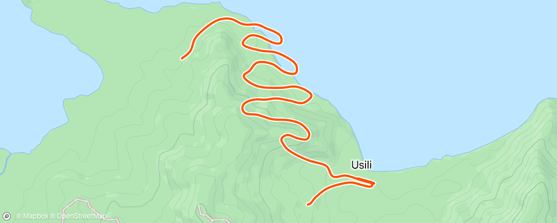 Map of the activity, Zwift - heat