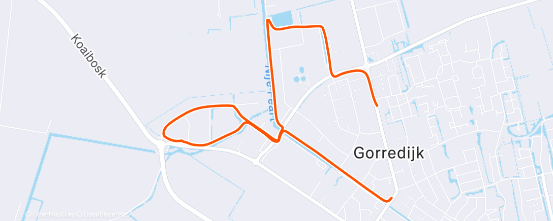 Map of the activity, Meefietsen