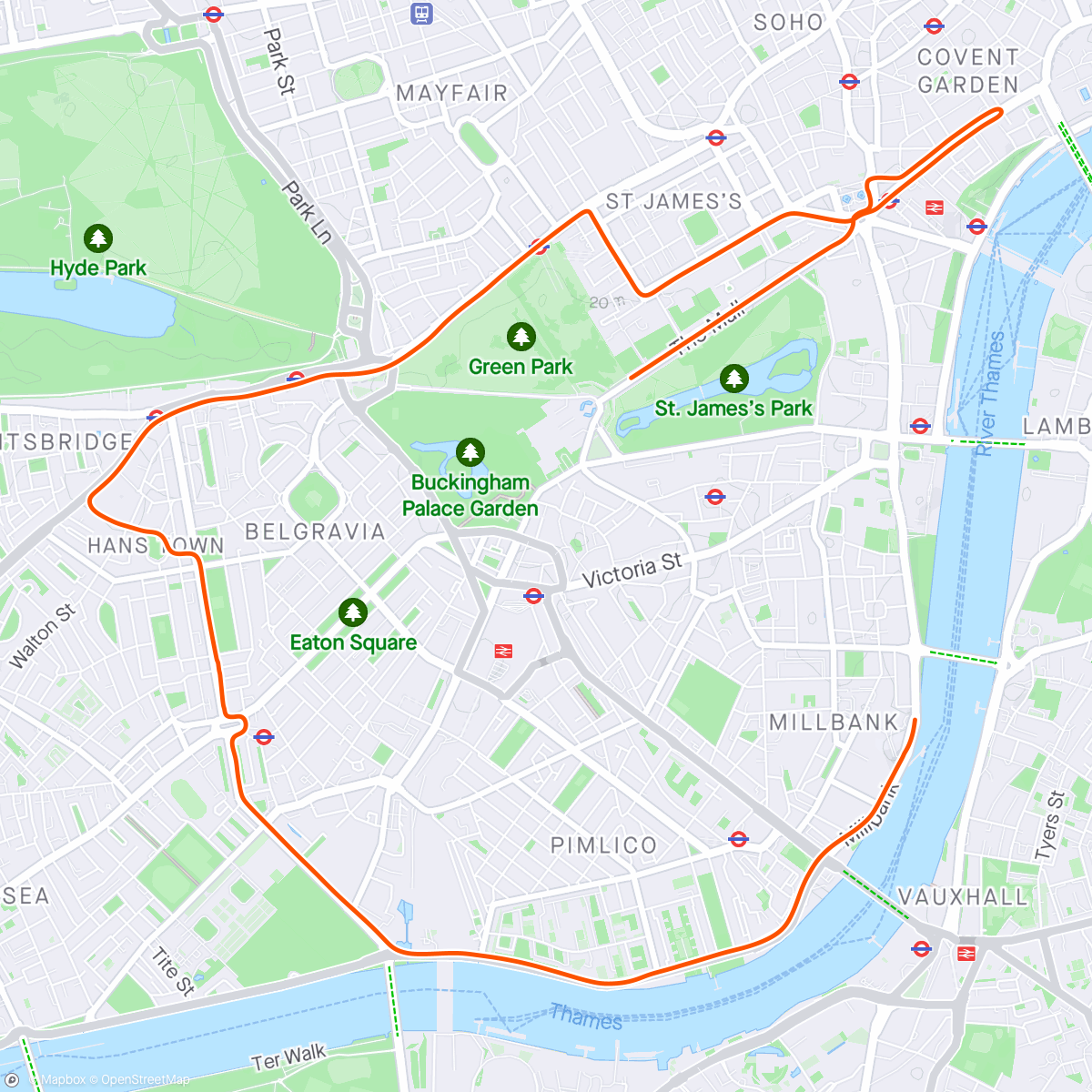 Karte der Aktivität „Zwift - Greatest London Flat in London”