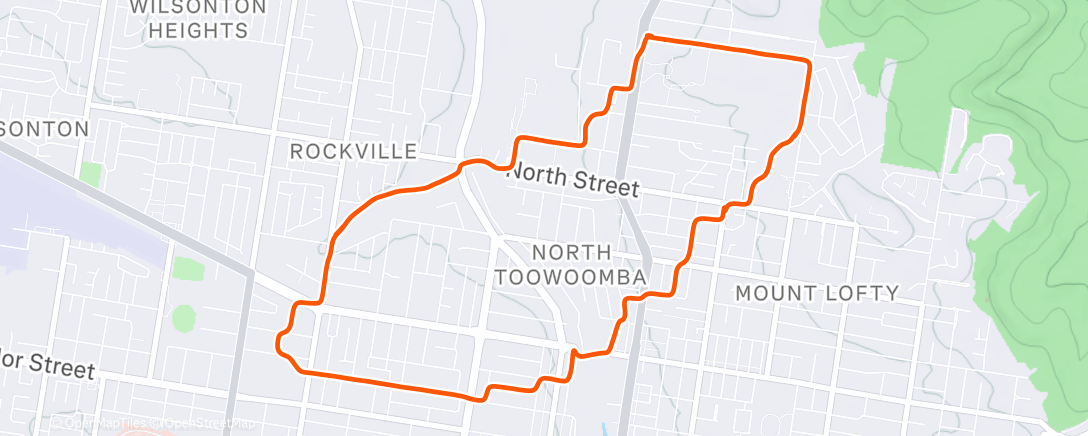 Map of the activity, TRR Friday run - Downlands