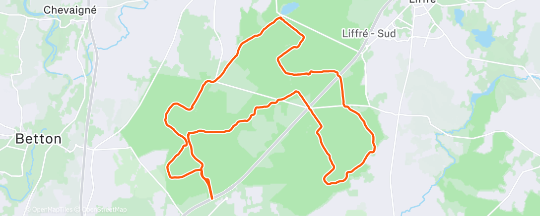Map of the activity, Trail du porteur d'eau