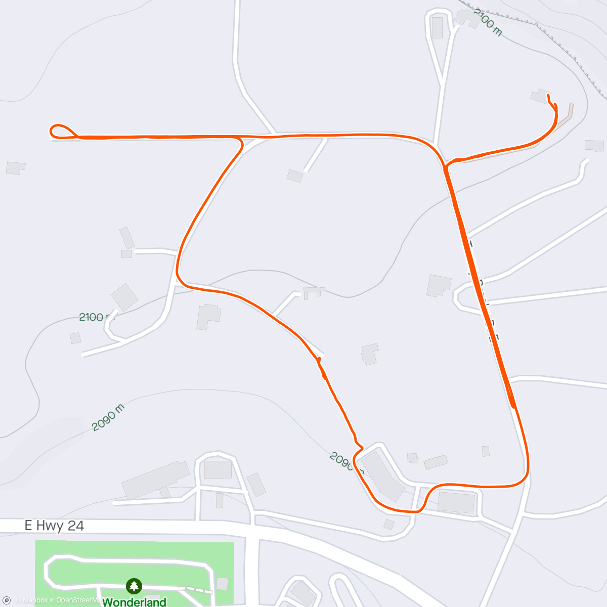 アクティビティ「Mesa Run/Hike」の地図