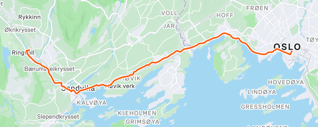 Map of the activity, Morning Ride