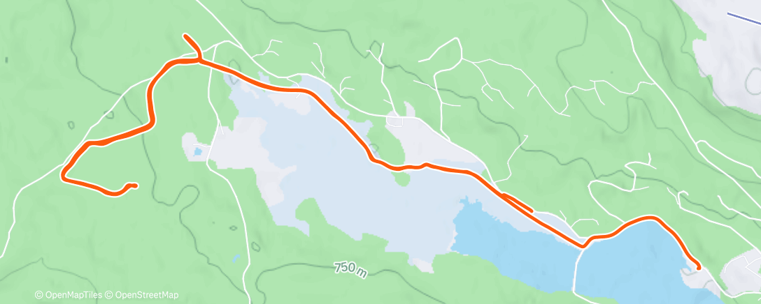 Map of the activity, Lunch Nordic Ski