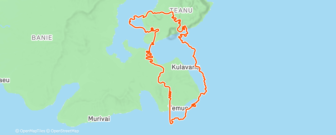 Карта физической активности (Zwift - Peak Performance in Watopia)