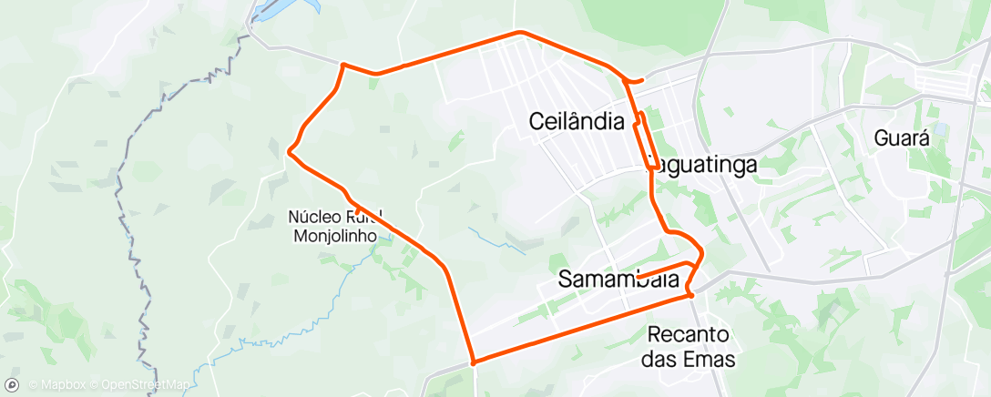 Map of the activity, Pedal do Naldinho