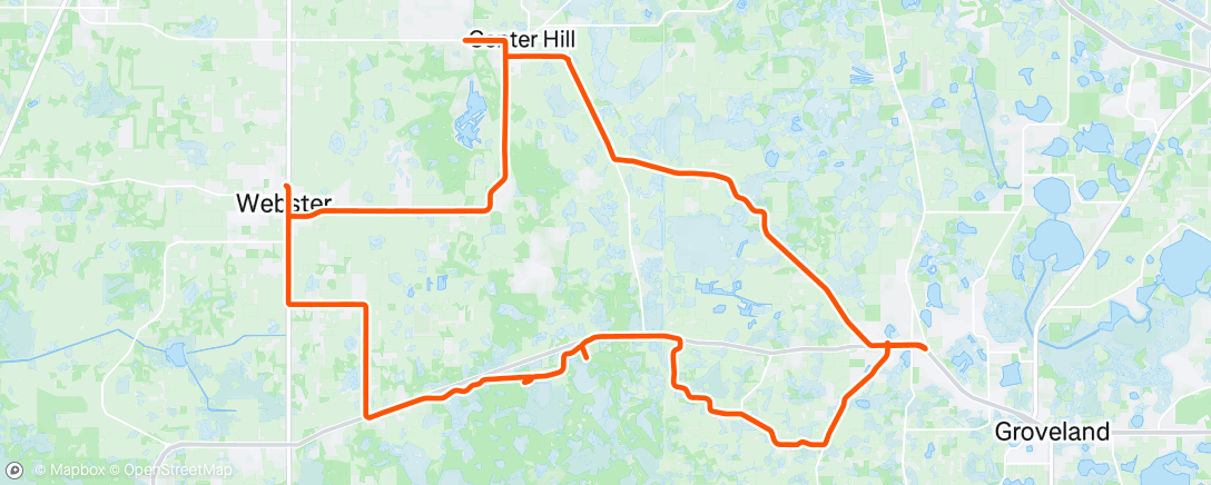 Map of the activity, Morning Ride