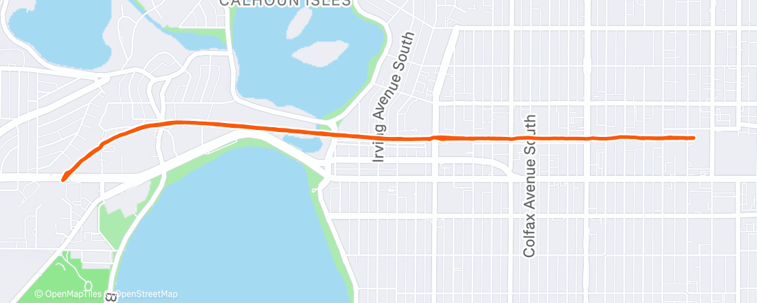 Карта физической активности (Afternoon Run)