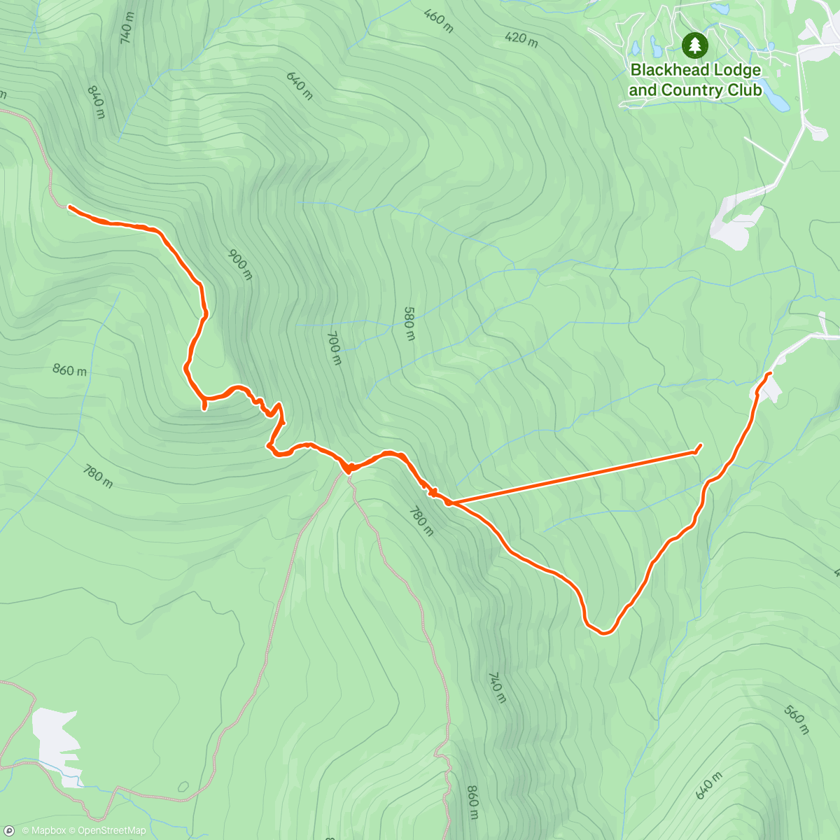 Map of the activity, Arizona from Dutcher Notch with my dude