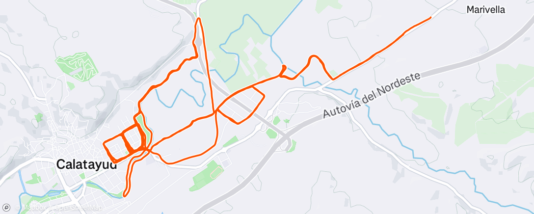 Map of the activity, Tirada larga. 33kms. Última pre-maratón.