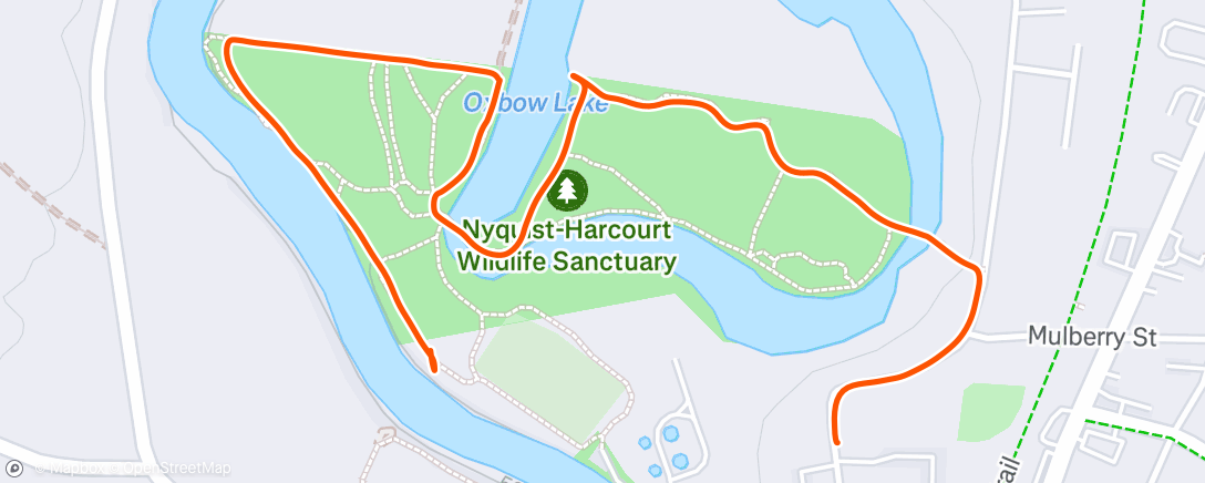 Map of the activity, Afternoon Hike