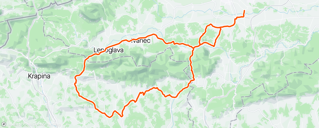 Carte de l'activité Oko Ivanščice