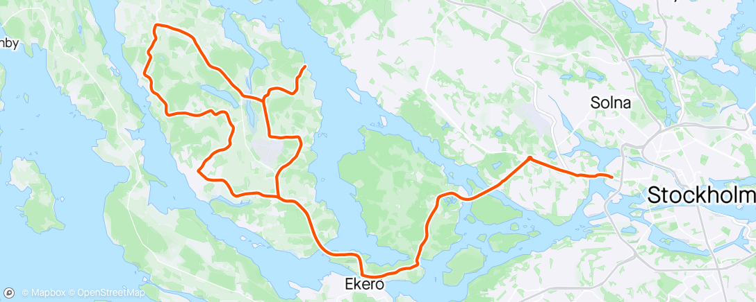 Map of the activity, Färingsö